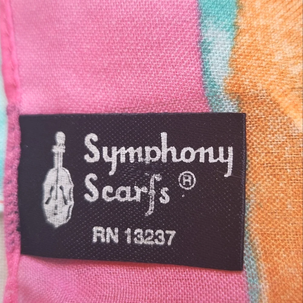 Symphony Scarfs Polyester Tulip Pattern Scarf